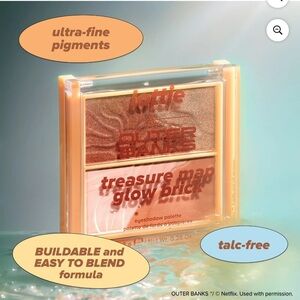 Lottie London x Outer Banks Treasure Map Glow Brick Palette